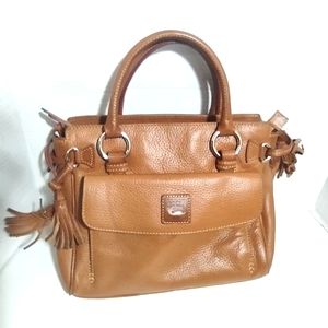Authentic Dooney and Bourke Tan Shoulder Crossbody Bag